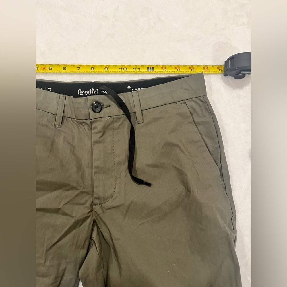 Goodfellow & Co Men’s 9" Performance Tech Chino Shorts - Olive Green Size 30 - Picture 9 of 11